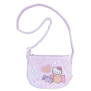 Japan Sanrio 2010s Hello Kitty Fluffy Candy Crossbody Purse Kawaii